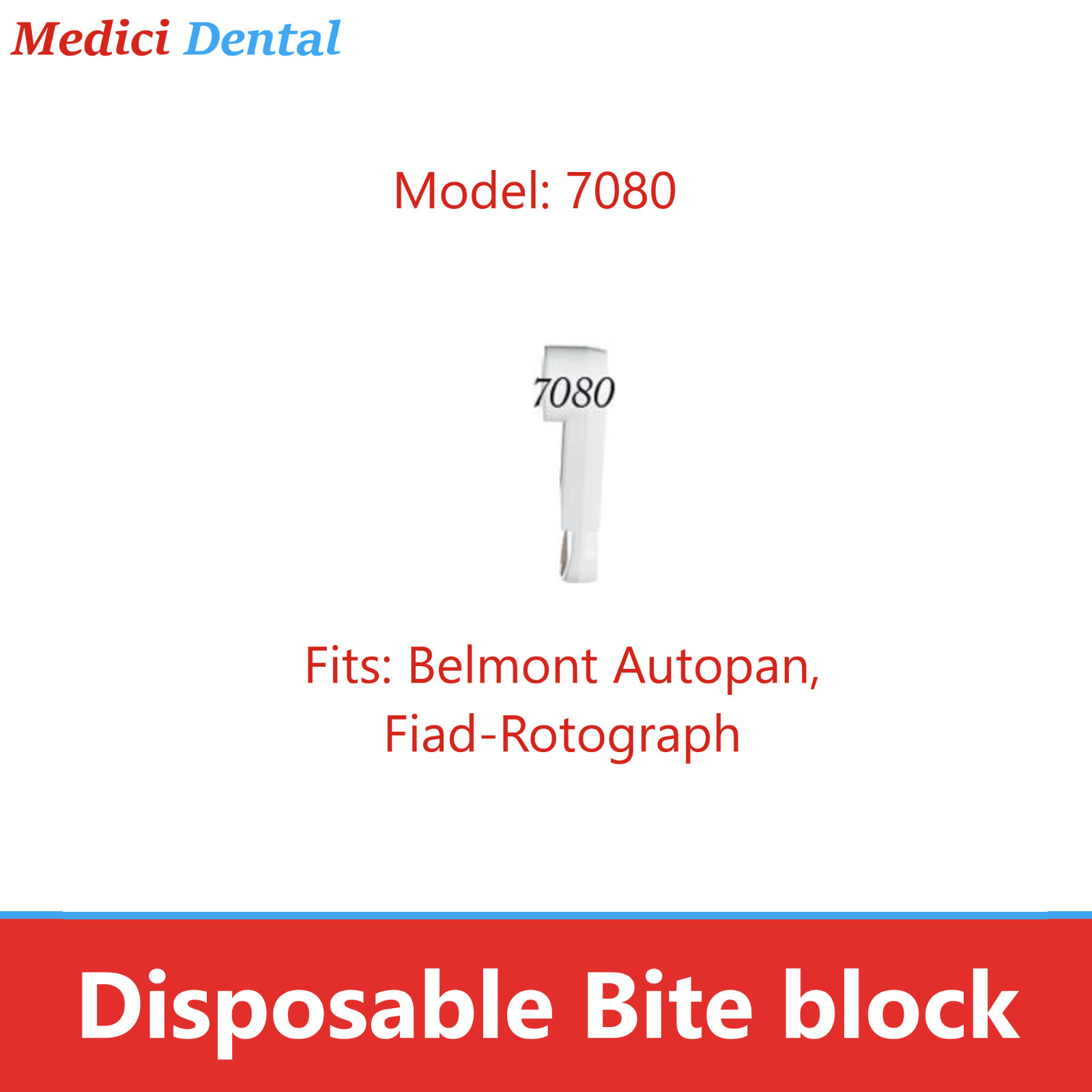 Dental X-Ray Machine Disposable Bite Blocks fits Instrumentarium, 100/Pkg, 7010