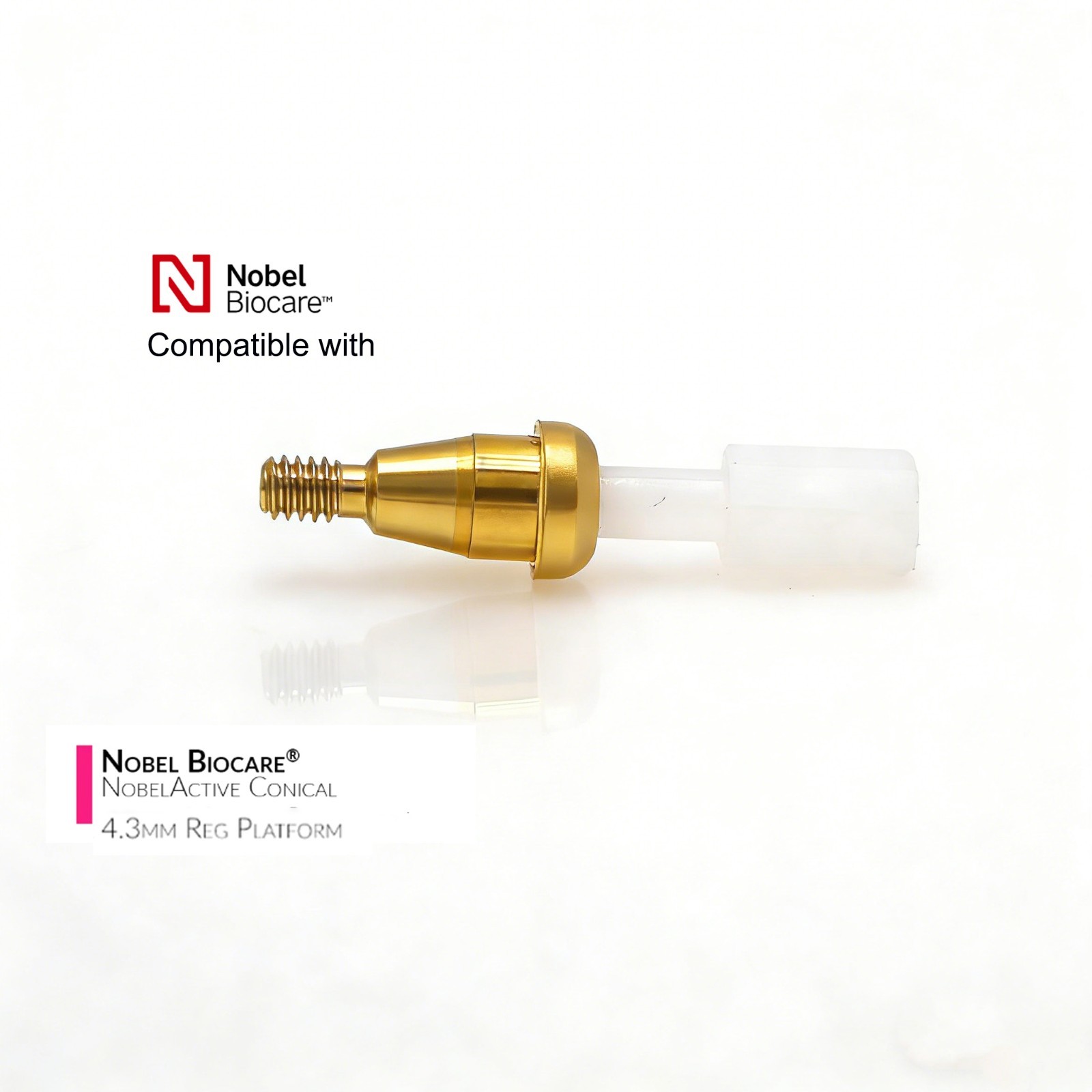 For Noble active RP 4.3/5.0mm Internal hex conical connection LOCATOR abutment