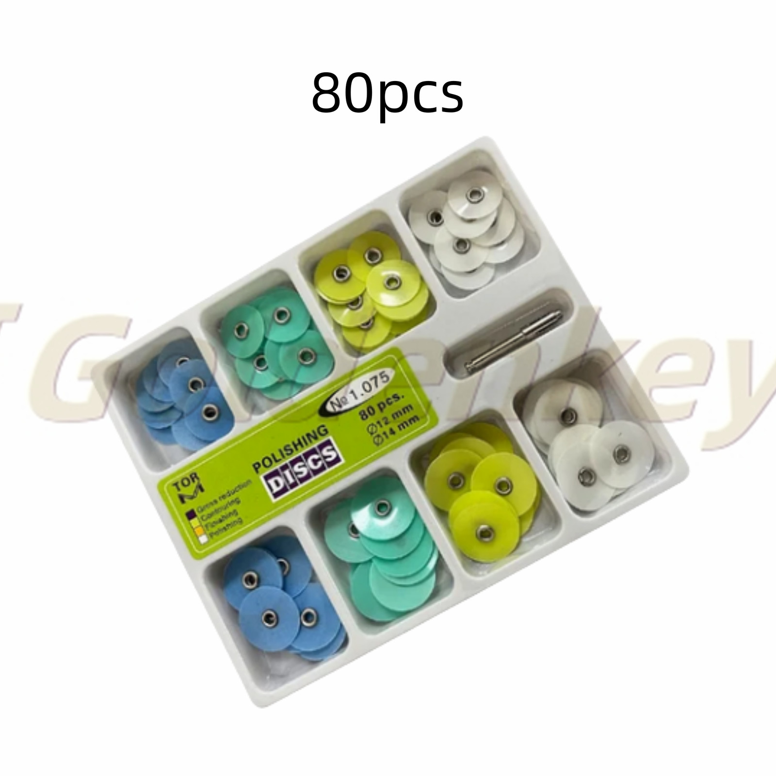 Dental Composite Finishing Polishing Discs Φ12/14mm assorted kit + Mandrel