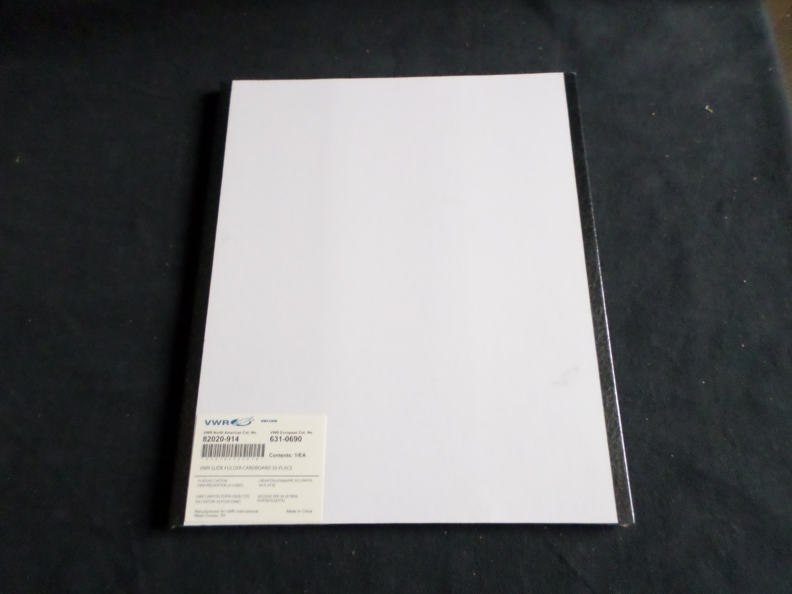 VWR Slide Folder Cardboard 30-Place Micro Slide Tray, 82020-914