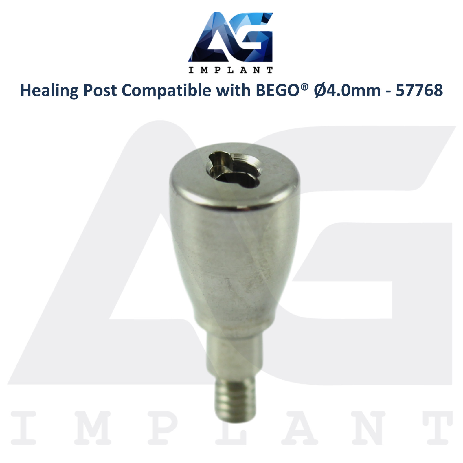 5 Titanium Healing Post BEGO® Compatible Ø4.0mm 57768 Soft Tissue Shaping