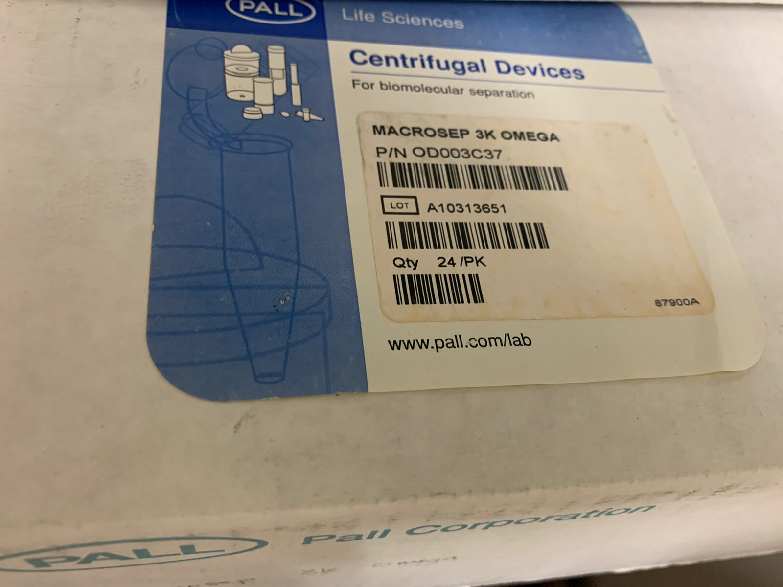 Pall Nanosep 30k Omega Centrifugal Filter Units 24 pack, OD003C37