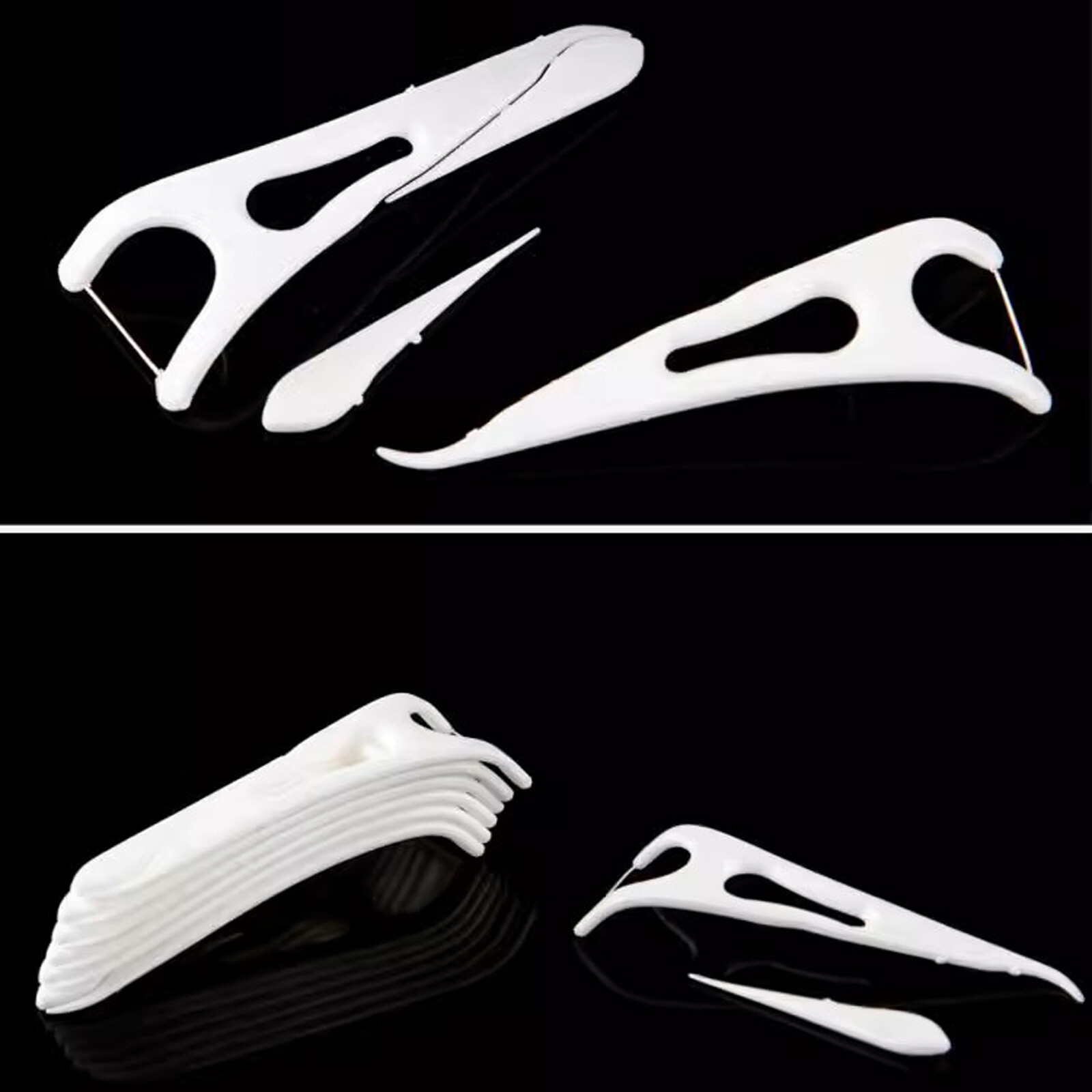100pcs Dental Floss Flosser Picks Toothpicks Teeth Stick Tooth Cleaning Care