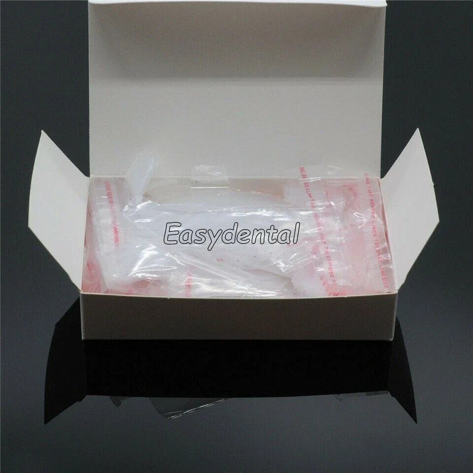 200Pcs Dental Curing Light Guide Sleeve Tip Cover Sheath 4.33″x2.95″ Large/Small