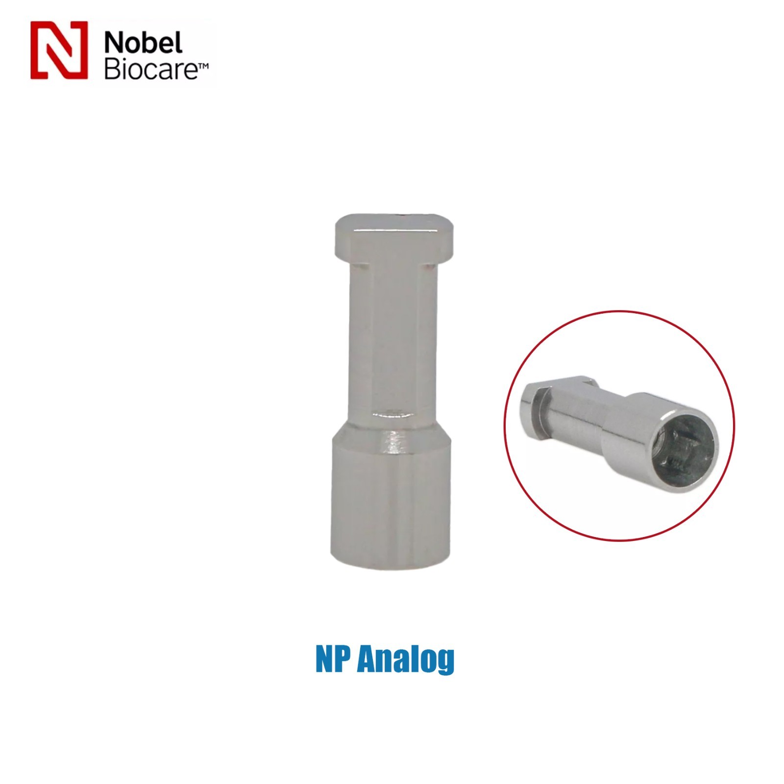 US Titanium Fit Nobel Biocare NP RP Conical Implant Lab Analog Replica 5Pcs/Pack