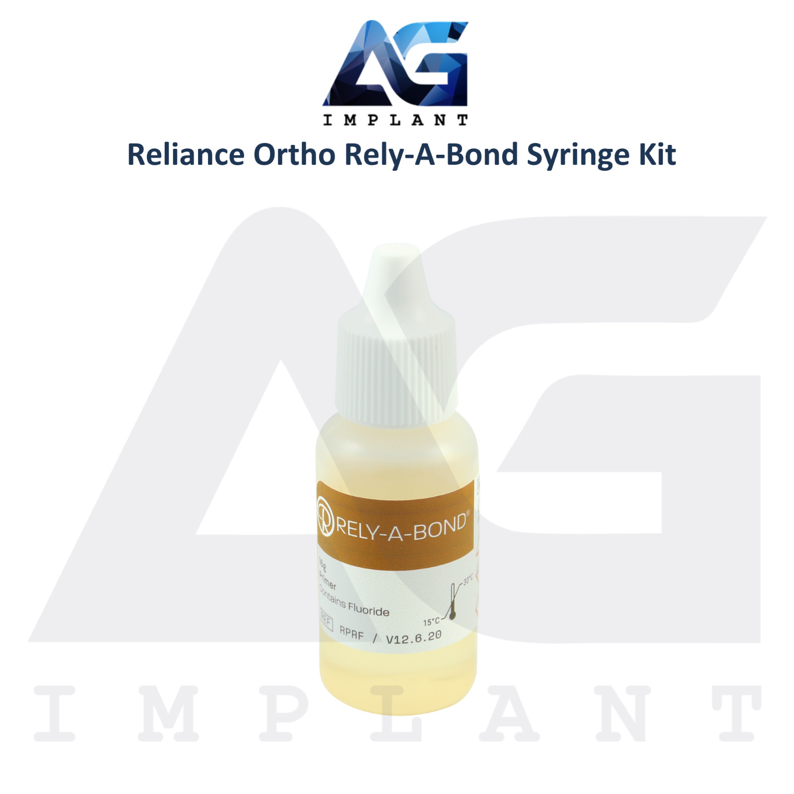 Dental Ortho Rely-A-Bond Kit Self Cure Bonding Brackets Adhesive Primer Lab