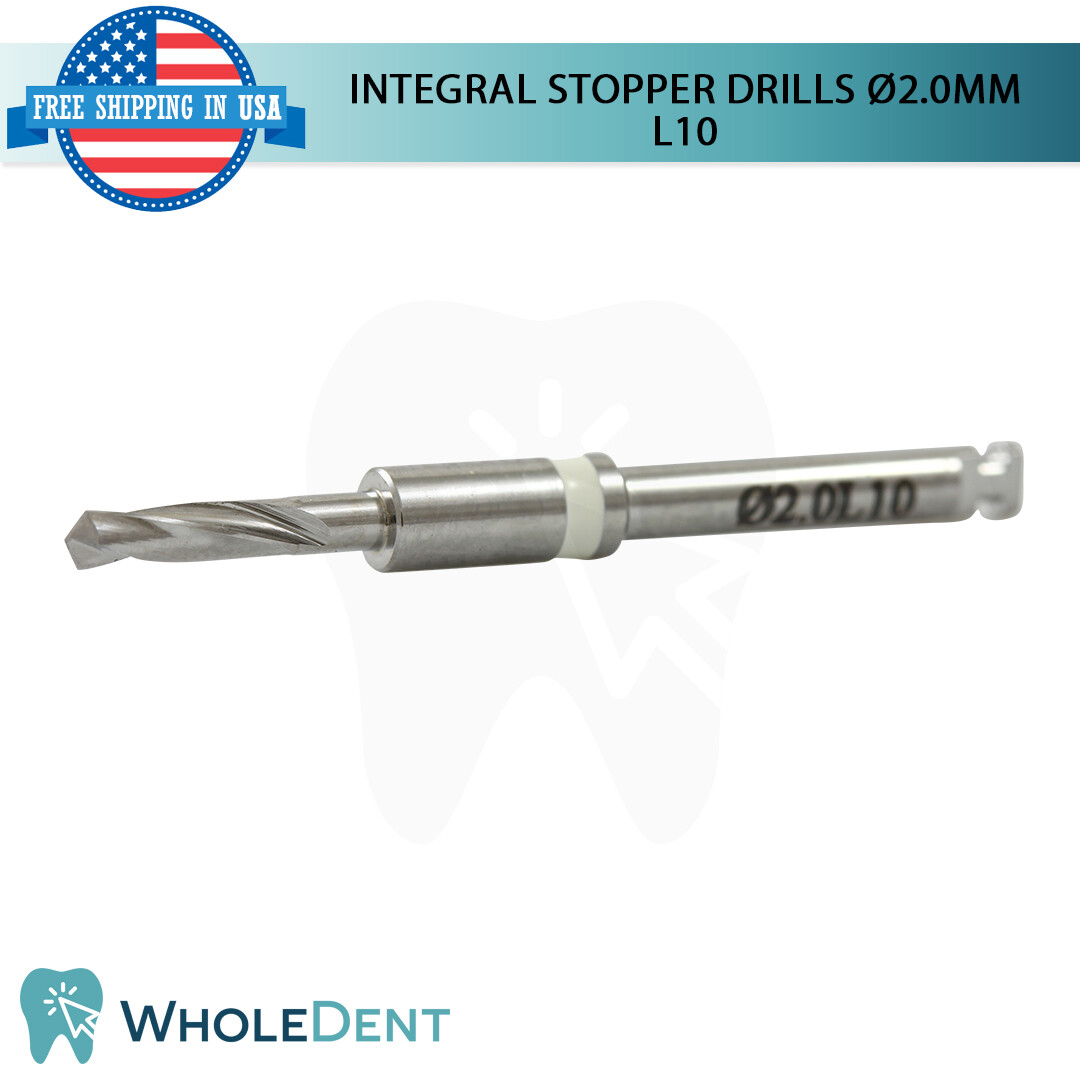 Surgical Integral Stopper Drill Ø2.0 External Irrigation Dental Implant