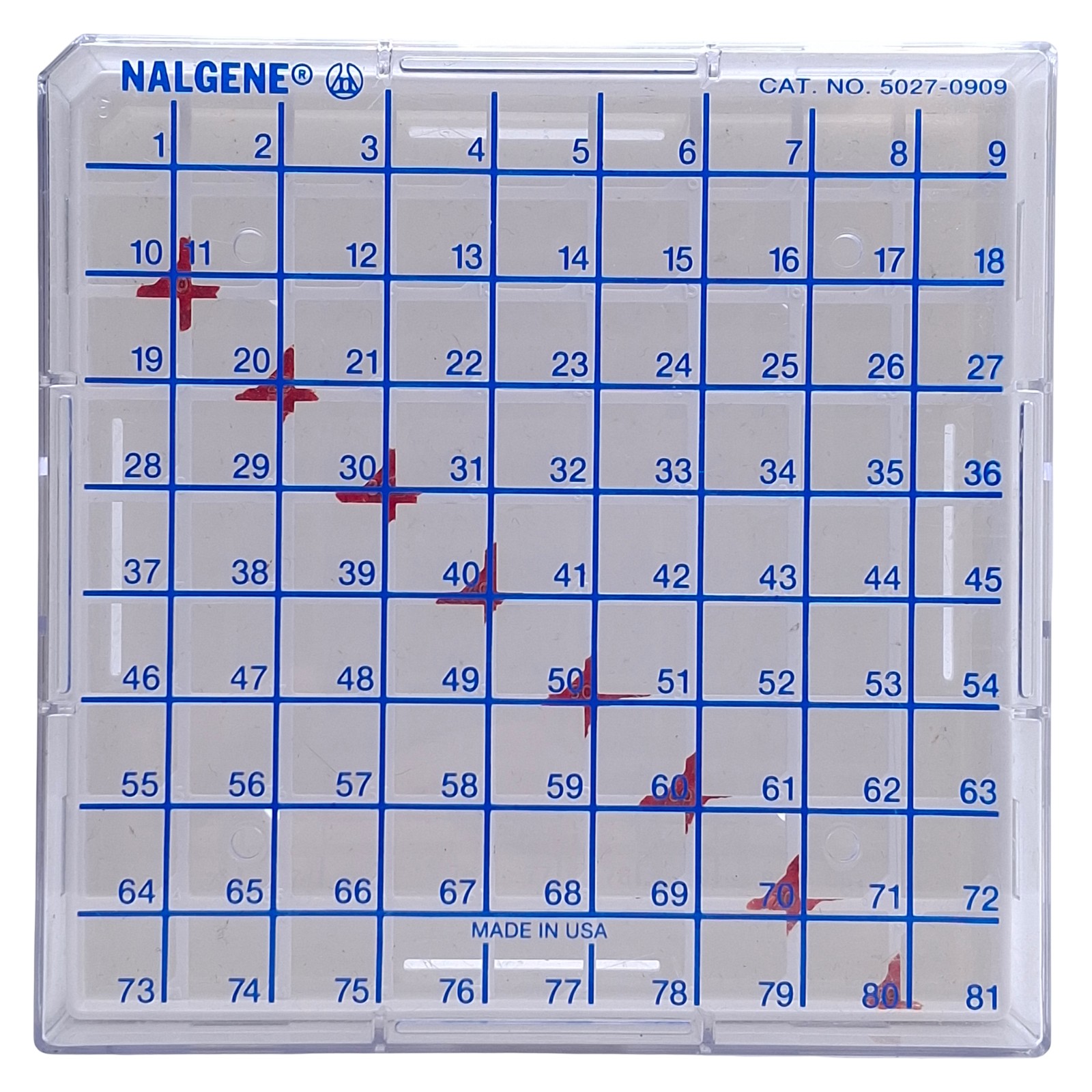 Lot of 3 Nalgene 5026-0909 Polycarbonate Cryo Boxes, Hold 81 Vials(1.2 and 2mL)