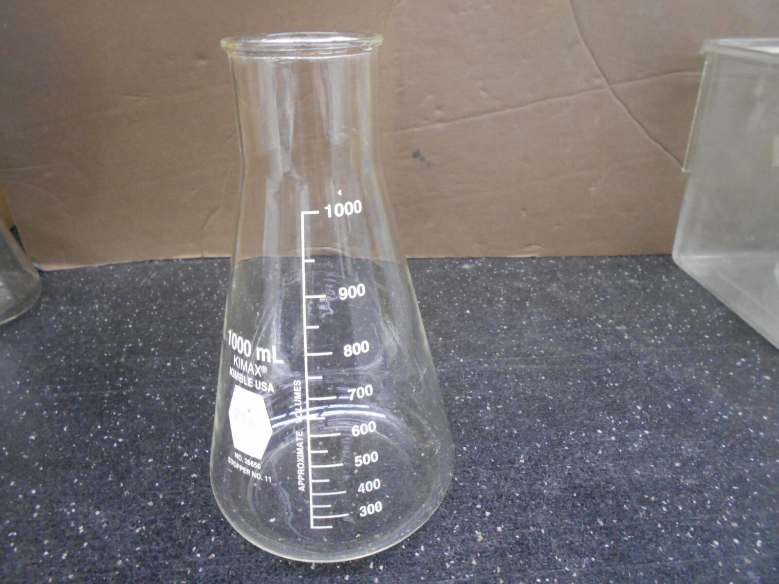KIMBLE KIMAX 26650 1000mL WIDE MOUTH ERLENMEYER GLASS FLASK