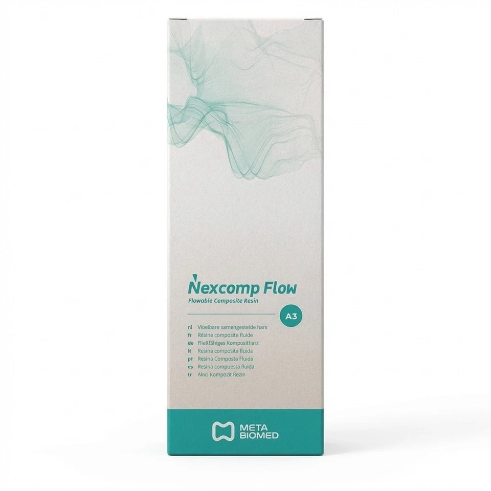 2 x META Dental NEXCOMP FLOW Nano Hybrid Flowable Composite Resin 2gm SyrFREE FS