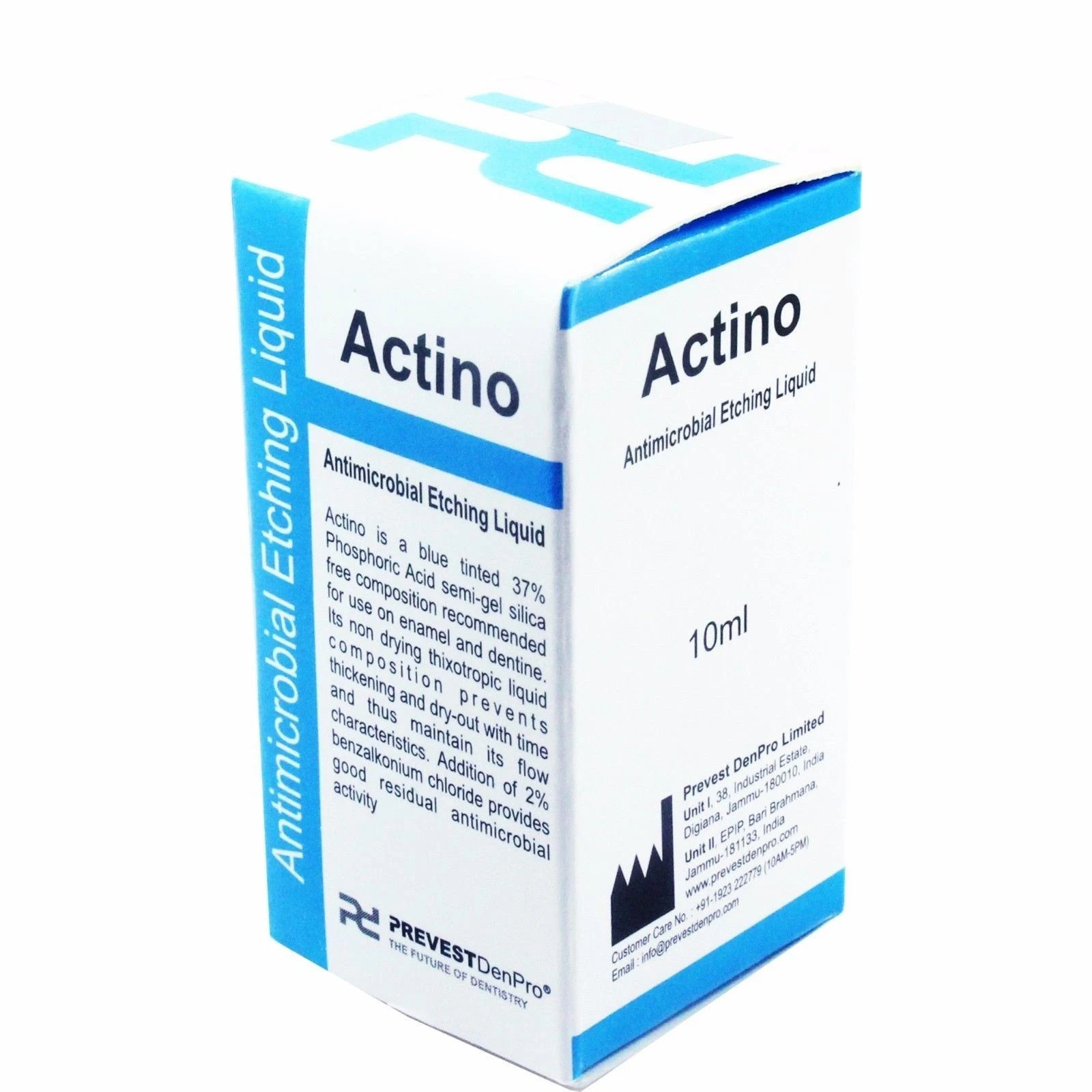 Actino Liquid Etchant Dental Antimicrobial Etching Tooth Enamel & Dentine 10ml