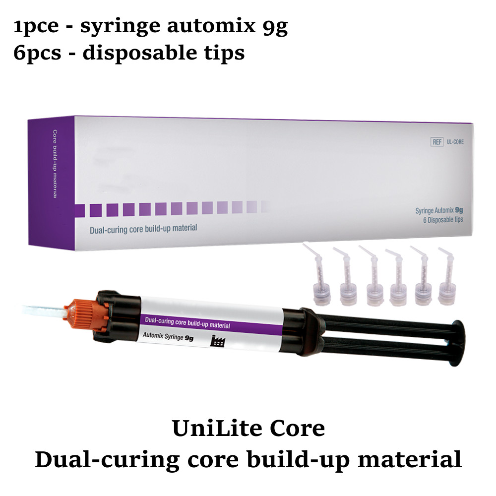 1pcs Dental Composite Core Build Up Material Syringe Automix 9g