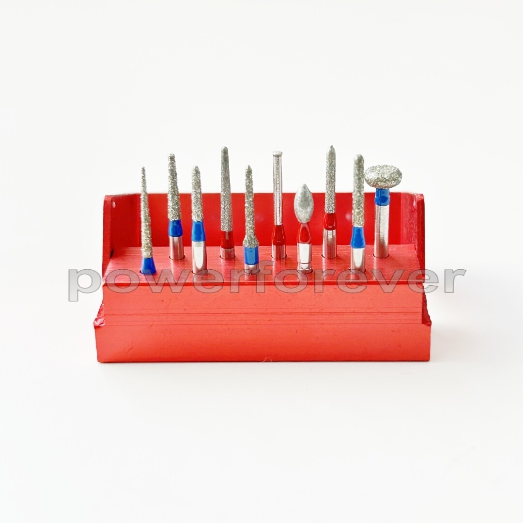 Dental Anterior Posterior Crown Bur Direction Burs Fissure Drill Diamond Bur Kit