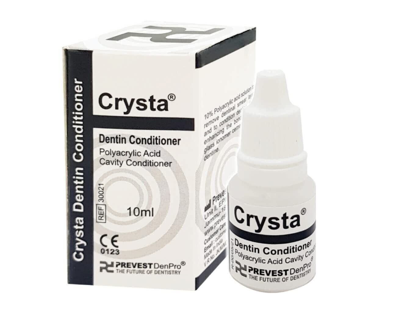 Dental CRYSTA Polyacrylic Asid Cavity Dentine Conditioner 10ml Pack (Free Ship)