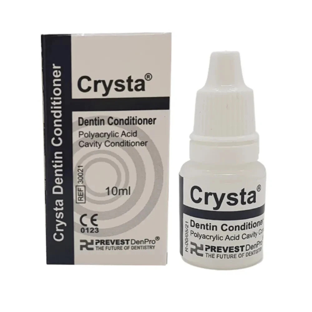 Dental CRYSTA Dentin Conditioner 10ml Pack Polyacrylic Acid Cavity free shipping