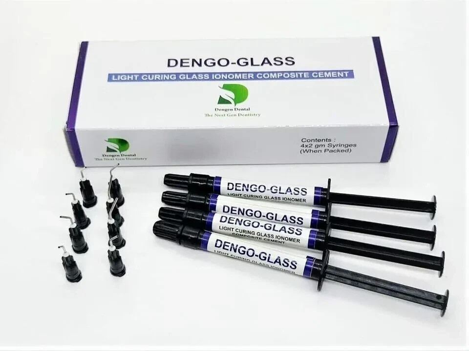 Dental DENGEN Flow Resin Light Cure Composite Flow Resin Nano Hybrid 4x2g