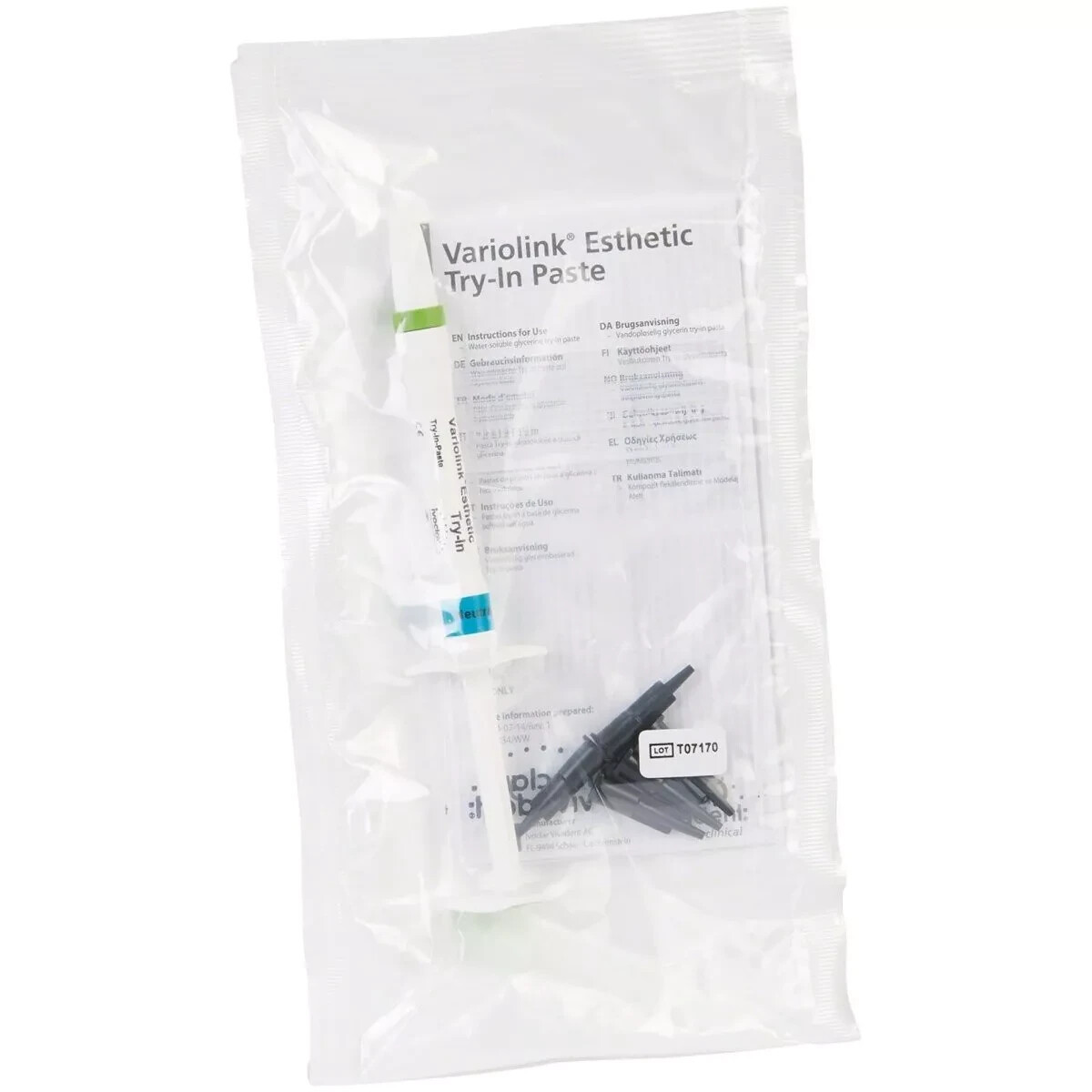 IVOCLAR VIVADENT Variolink Esthetic Try In Paste Neutral 1.7gm 666114
