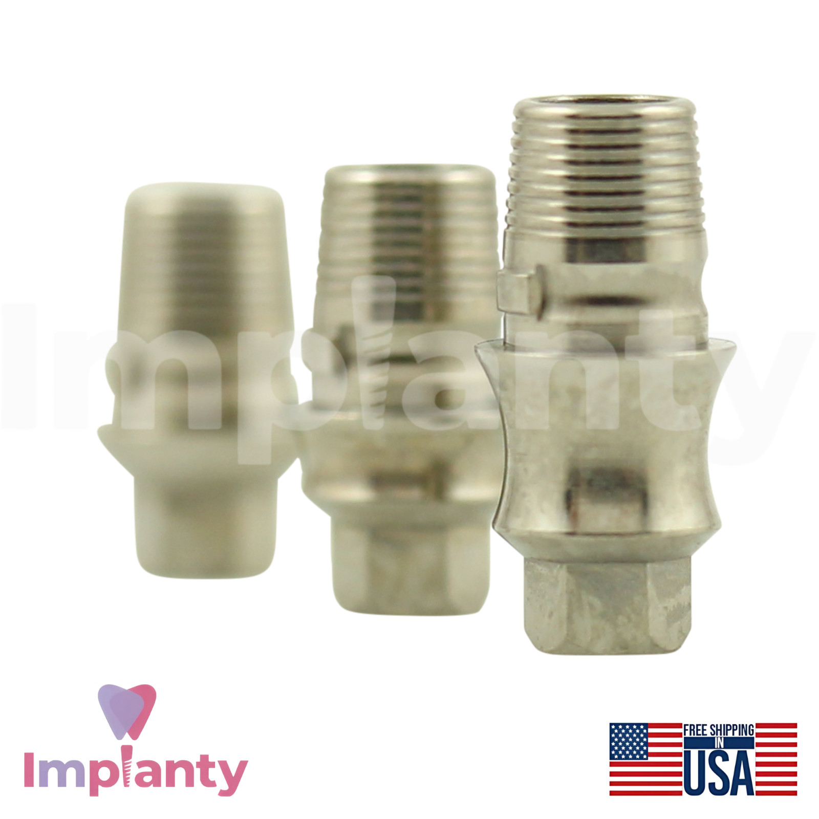 5x MIS® Compatible Anti-Rotation Ti-Base NP Ø4.2mm Int Hex 2.10mm Connection