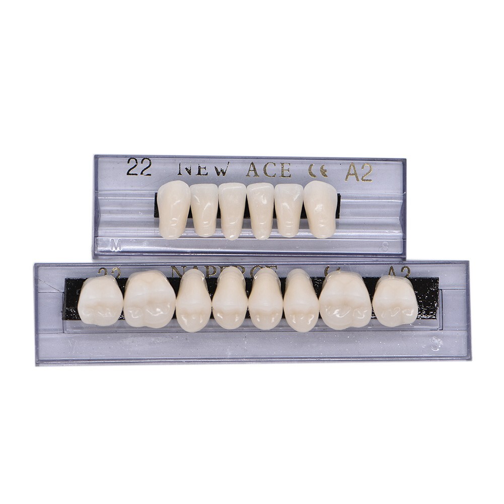 1/3/5Box 22#A2 Dental Acrylic Resin Denture Full Set Teeth Upper Lower Shade US
