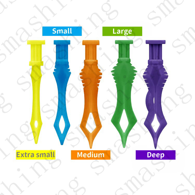 80pcs Dental Diamond Wedges Plastic Fixing Diastema Adaptive Interdental Wedge