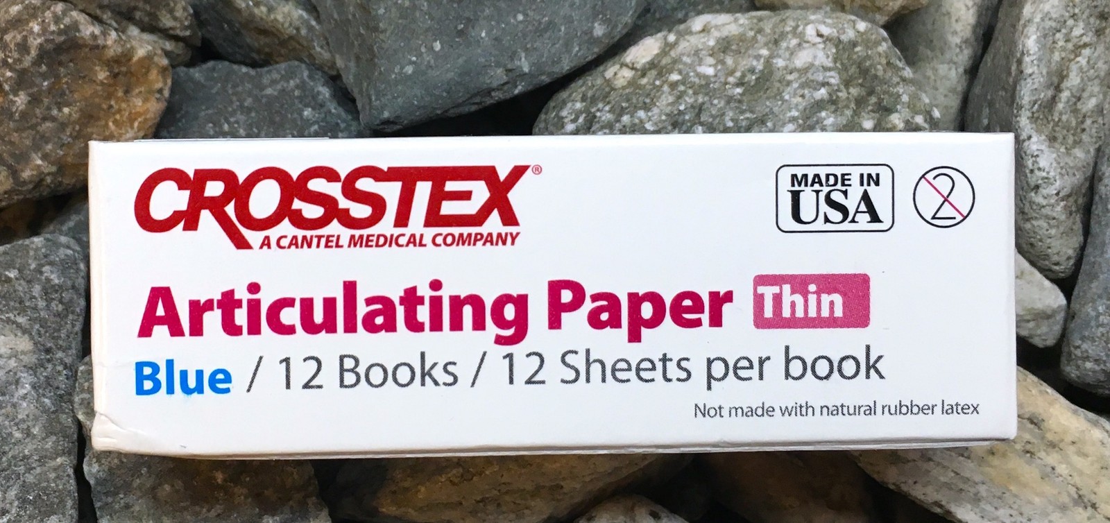 3 Boxes, Blue Articulating Paper, Thin, 0.0028″/71 µm, (144/Box) Crosstex #TPT