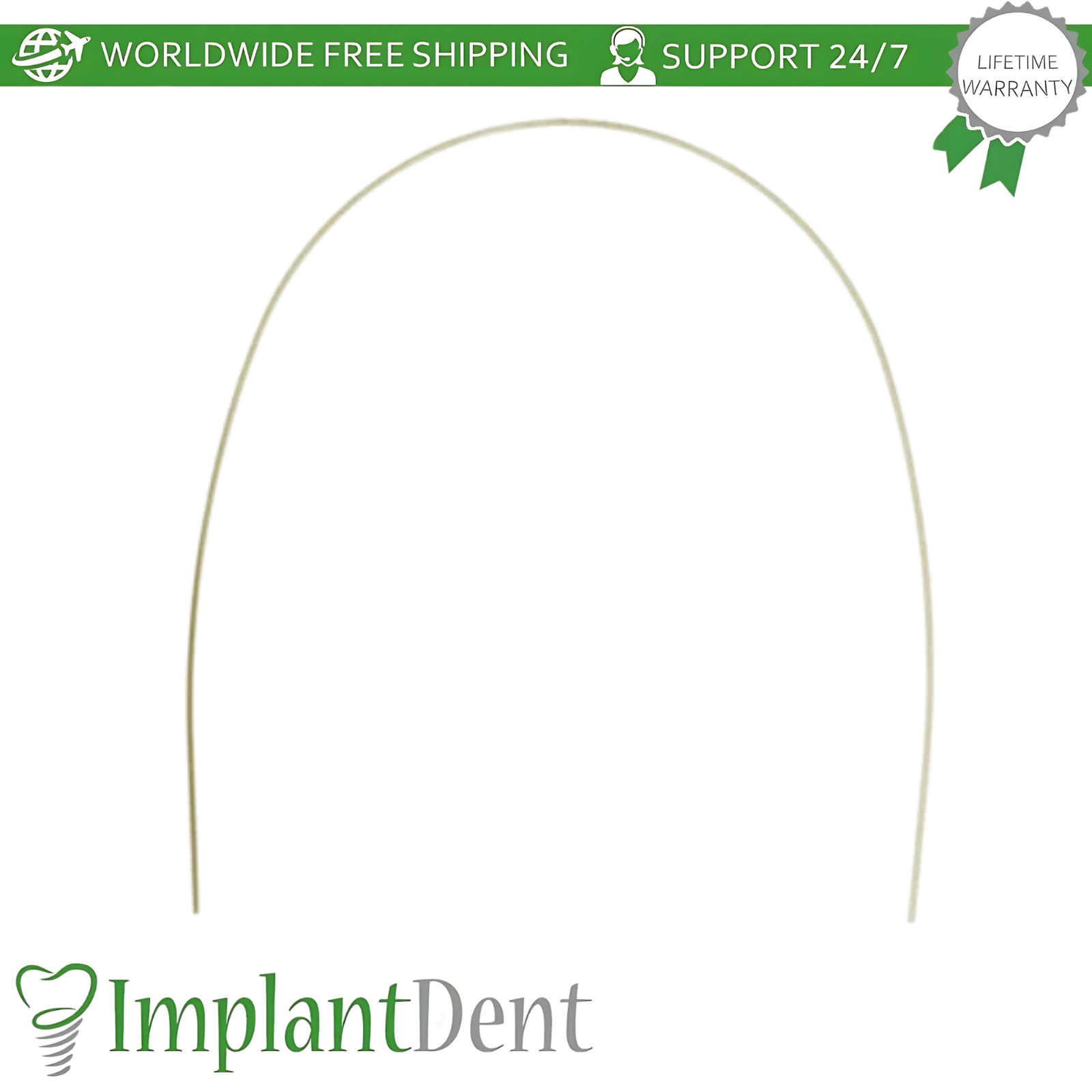 NiTi Superelastic Aesthetic White Round Upper Wire Coated Dental Alignment