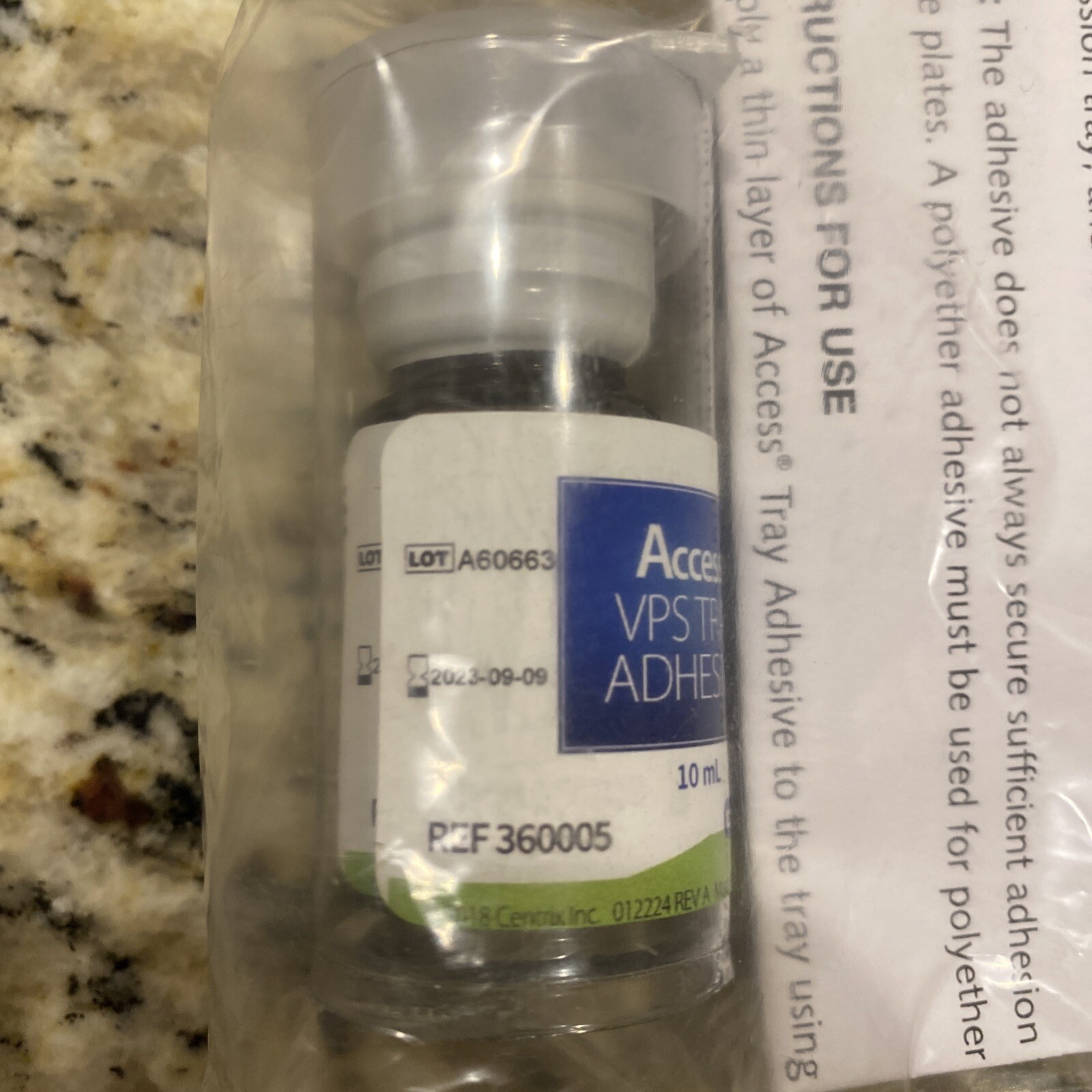 Centrix – Access VPS Tray Adhesive – 10ml bottle item # 360005