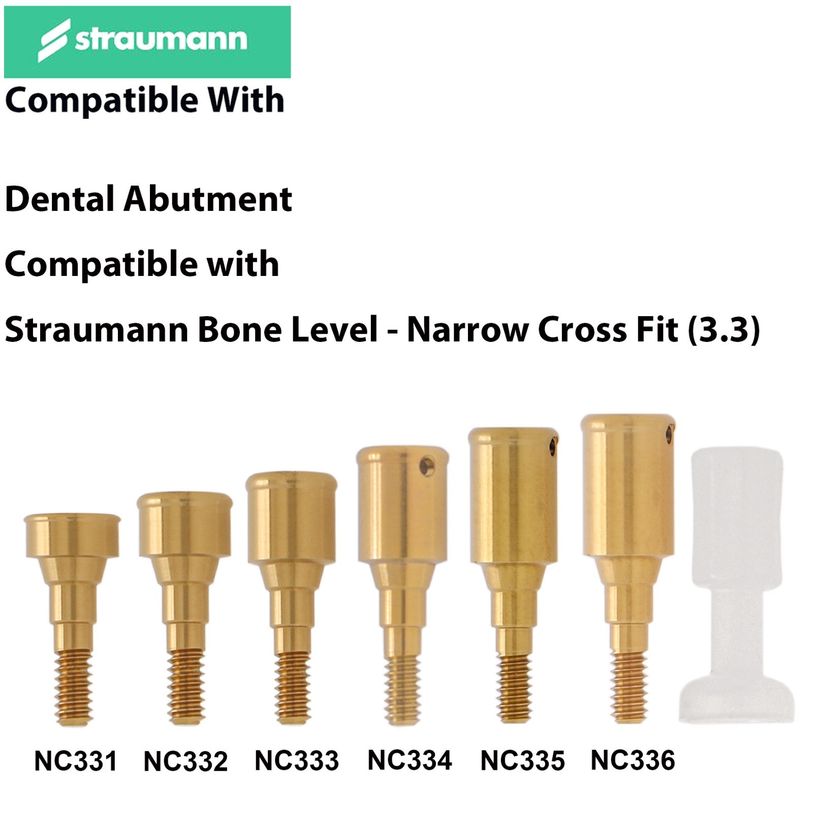 Dental Overdenture Titanium Locator Abutment For Multi Implant System Attachment