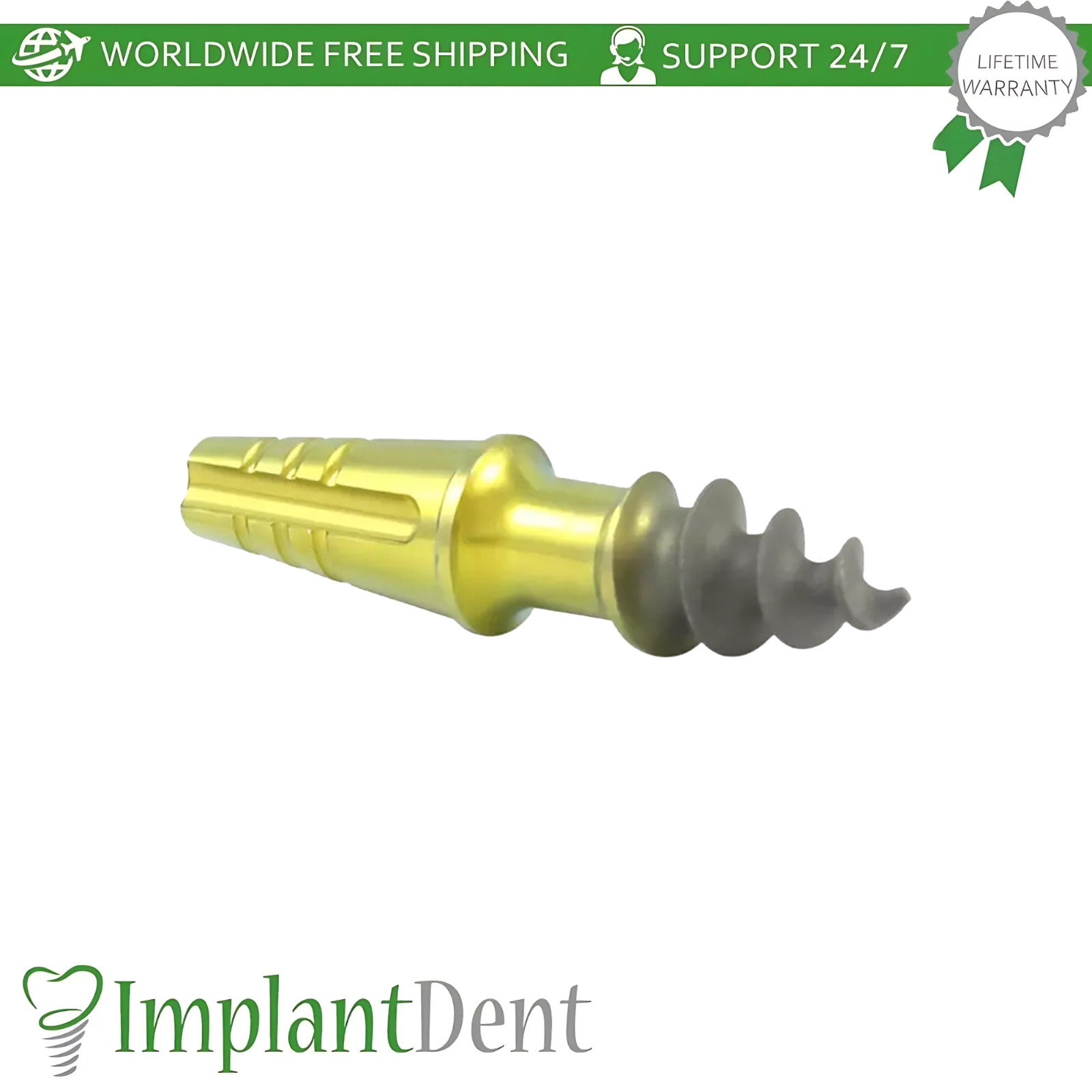 20x Root Shaped Compressive Short Neck Dental One Piece Fixture Dentistry Lab