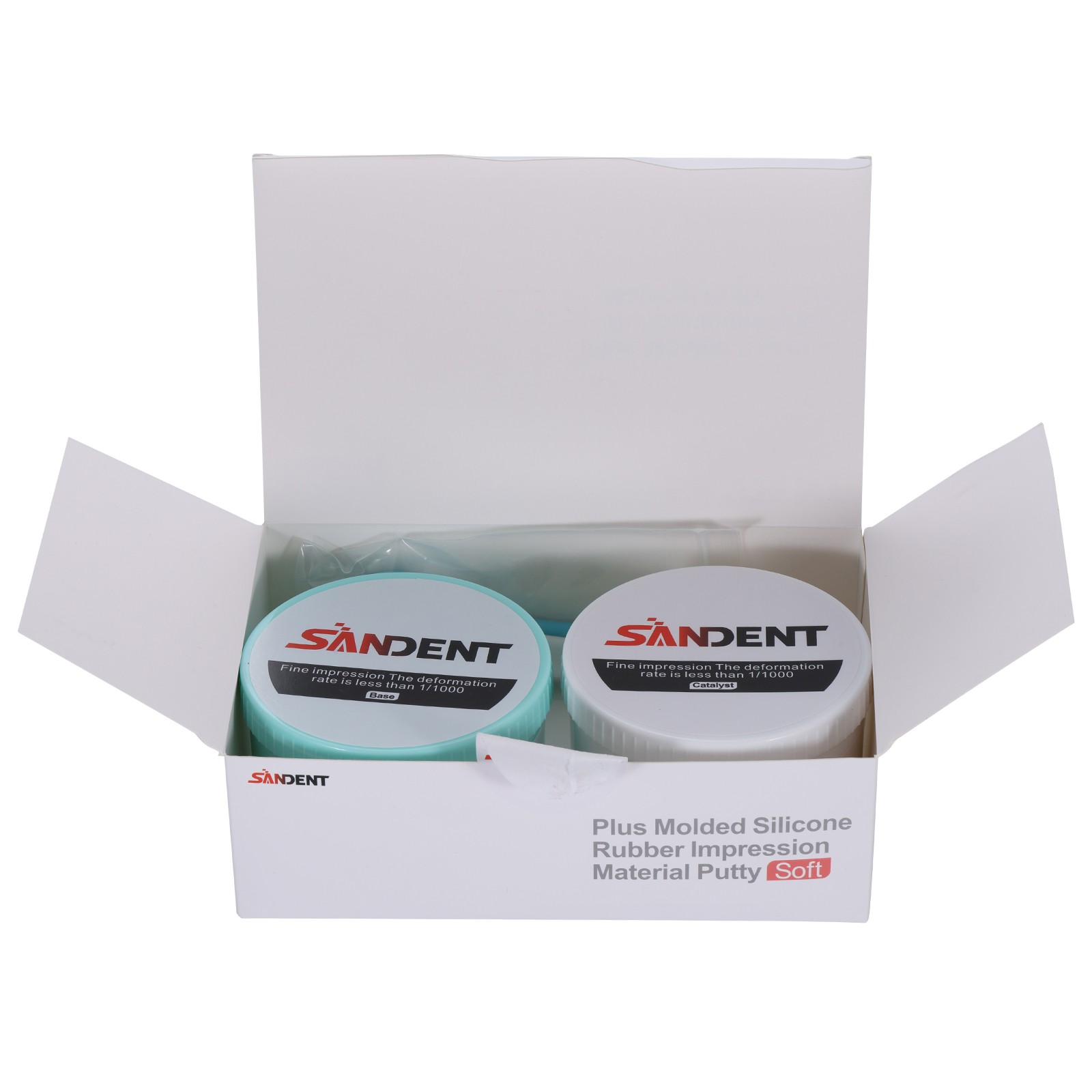 Dental Impression Putty Fast Set 800g VPS Putty (400g Base & 400g Catalyst) BOX