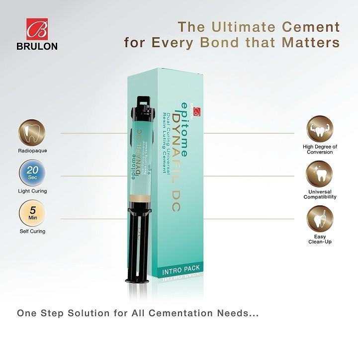 Epitome DYNAFIL DC Dual Curing Dental Universal Resin Luting Cement 9gm Pack