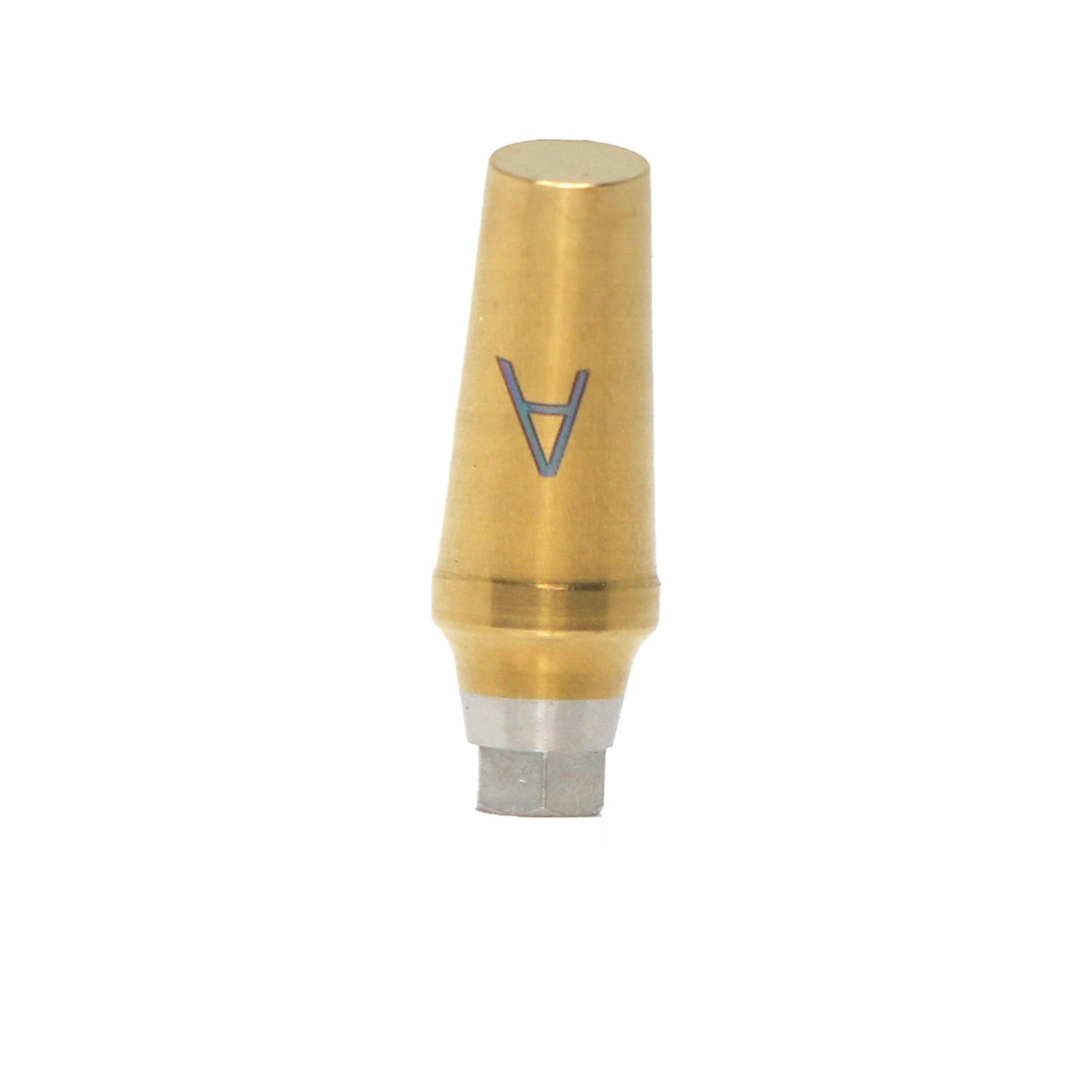 17° Angled Abutment Regular RP Ø4.5mm Fits Hiossen Osstem TS Hex A/B TiN Coated