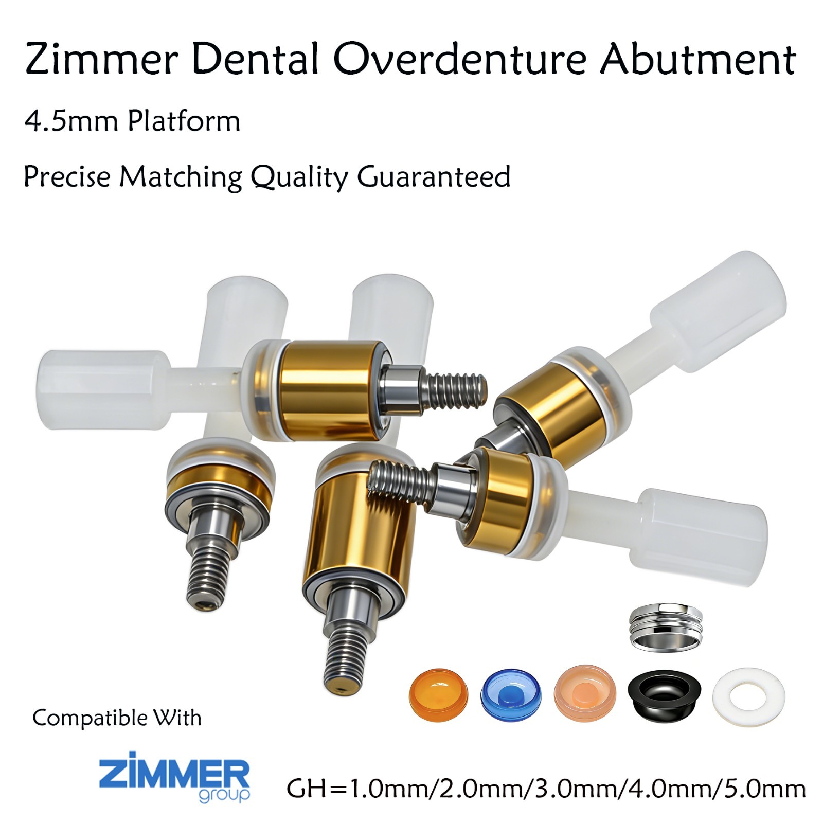 US Locator Overdenture Abutment for Zimmer Screw-Vent 4.5 Implant Abutment 1-5mm