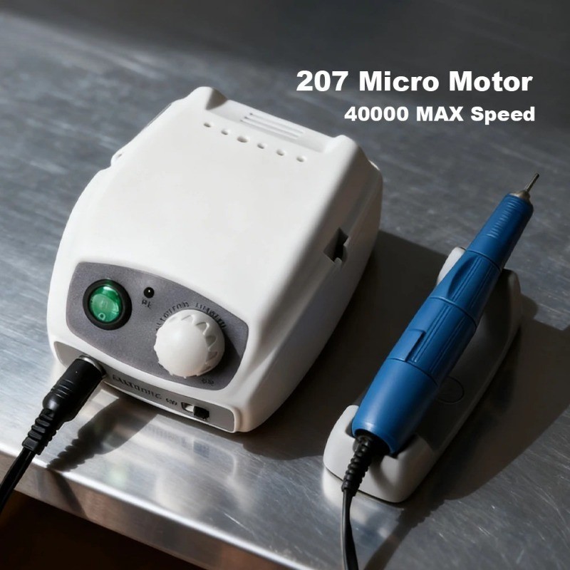 207 Dental Micromotor Lab Polishing Unit Electric Grinder fr Denture Fabrication