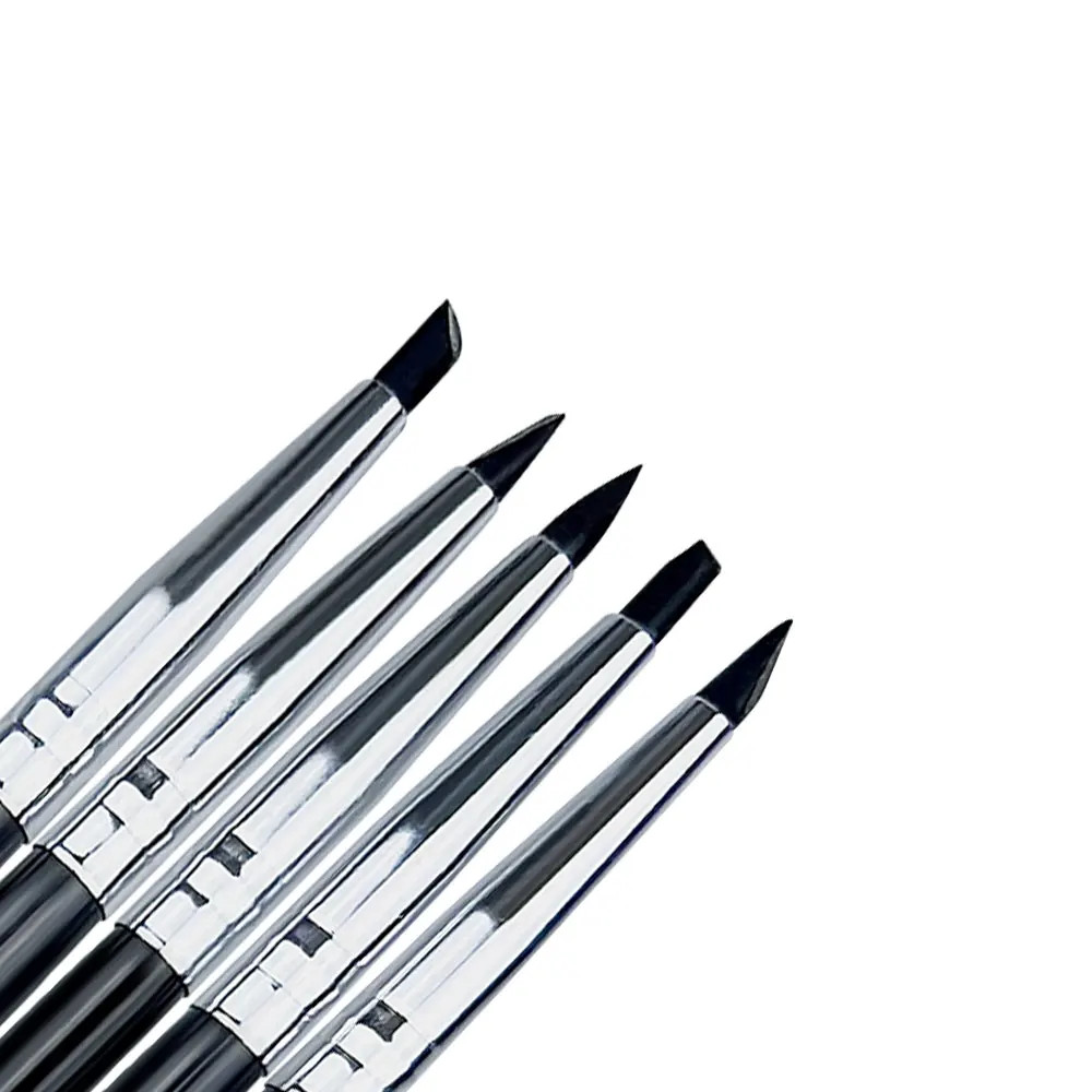 5Pcs Dental Shaping Silicone Tooth Tool Dental Resin Brush Pens for Adhesive Com