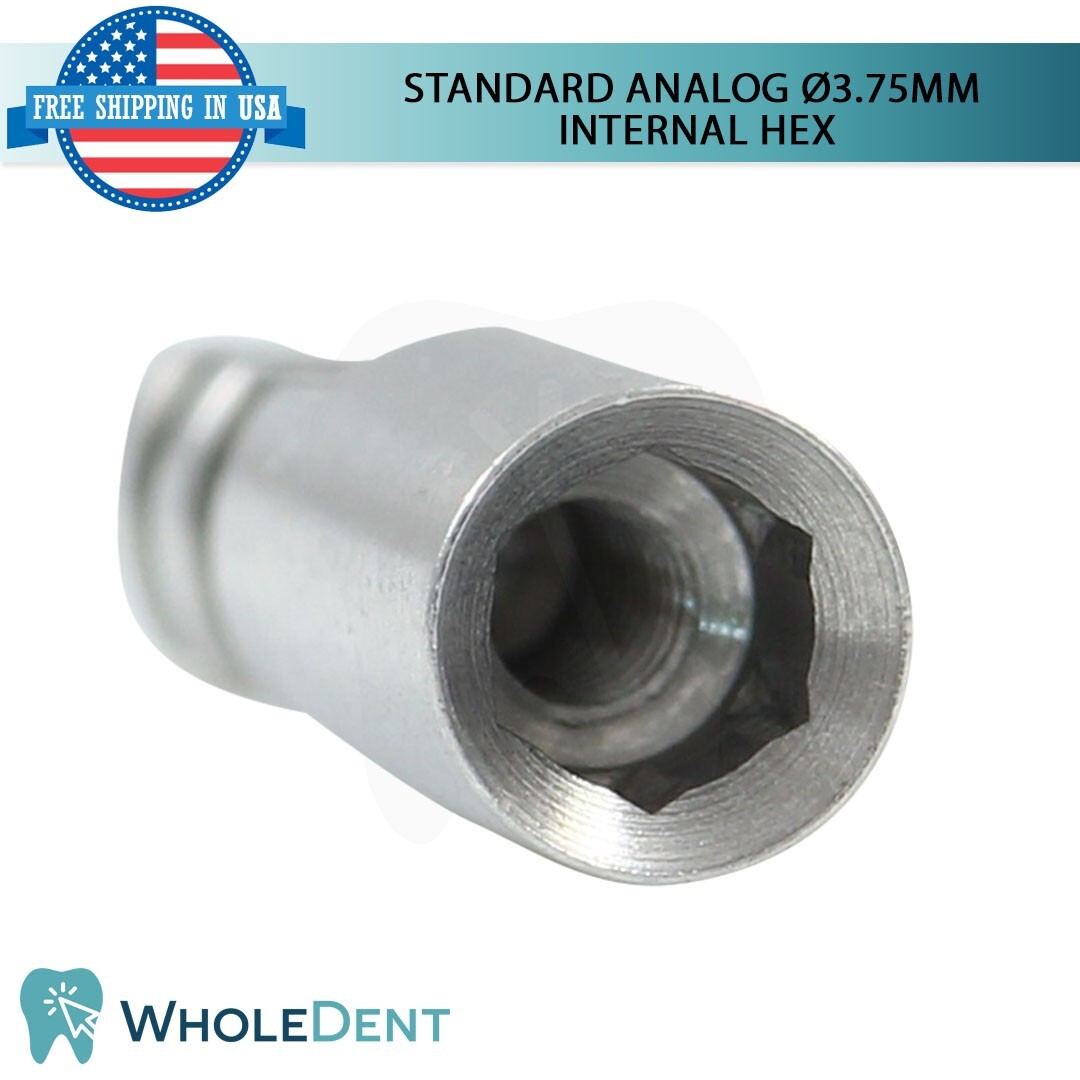 10X Standard Analog Ø3.75mm Titanium Dental Abutment Lab Int Hex Instrument Tool