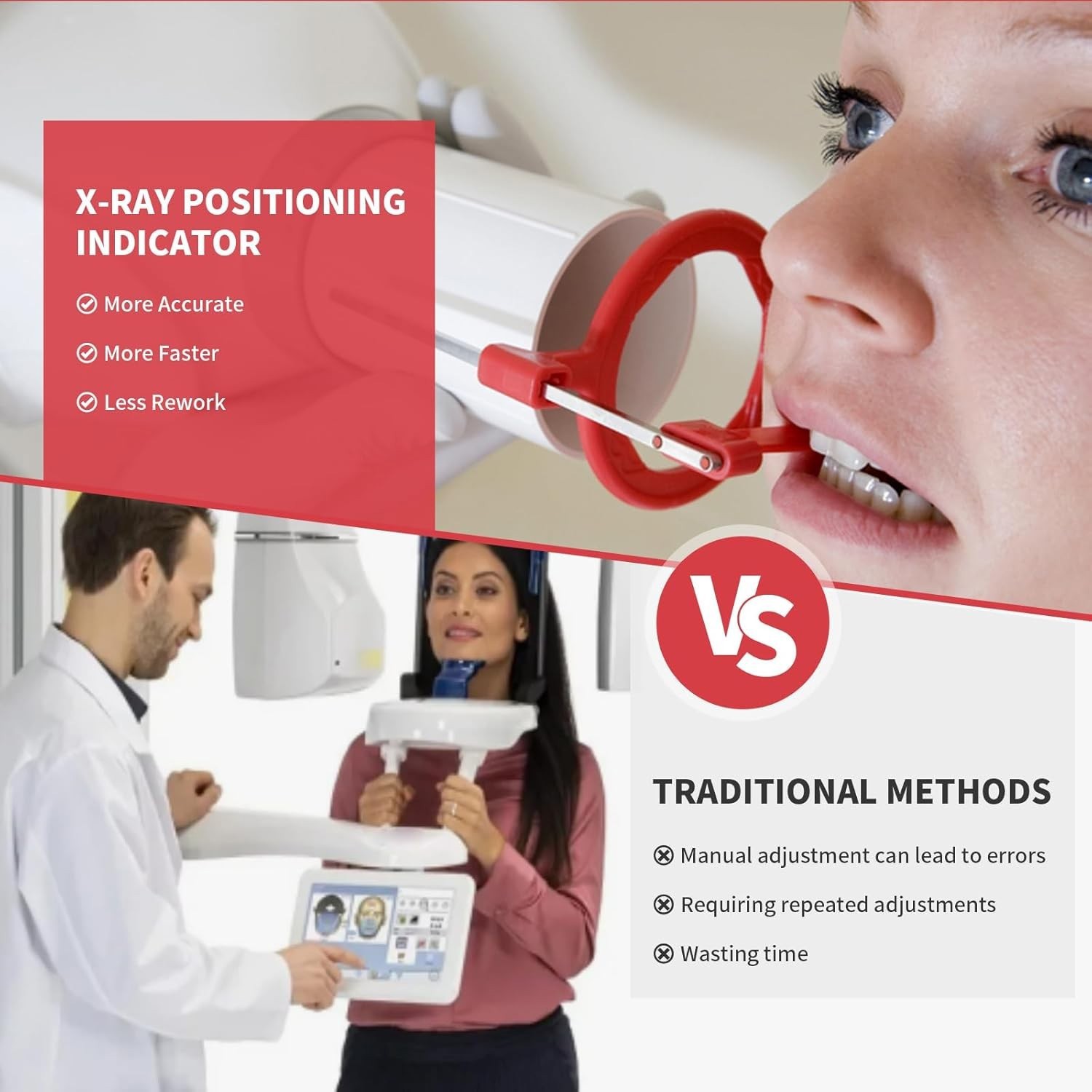 Dental Sensor Holder Dental X-Ray Positioning Aiming Ring Bitewing/Anterior