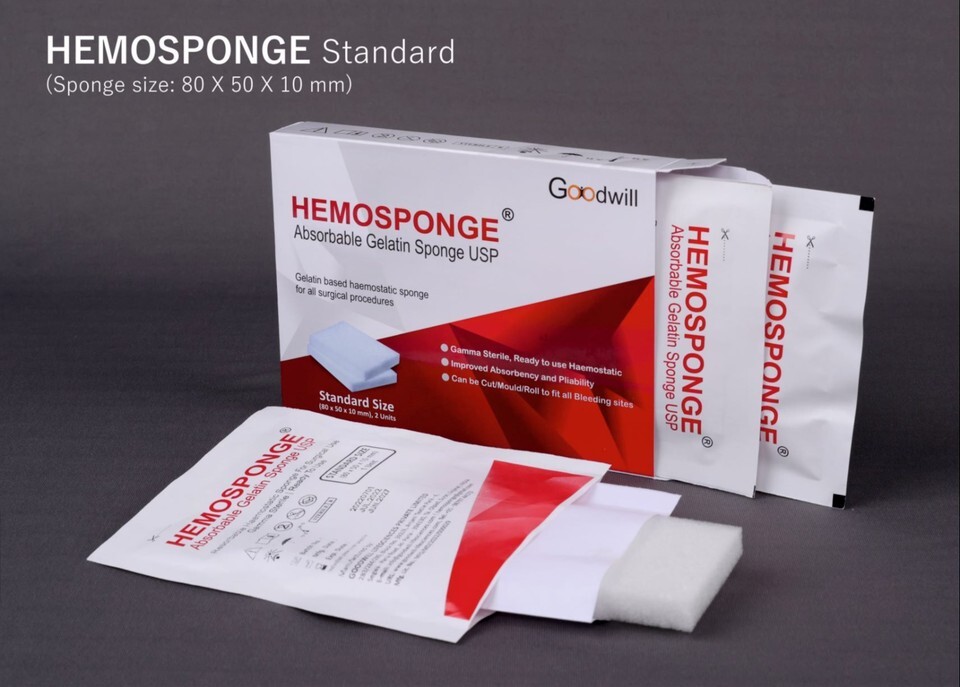 20 Pack Absorbable STERILE Haemostatic Gelatin Sponge 80mm Gelfoam Hemocollagene