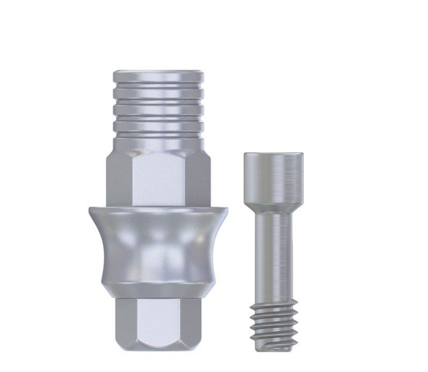 1pcs Dental Ti-Base Concave CAD/CAM Abutment Internal Hexagonal Prosthetic