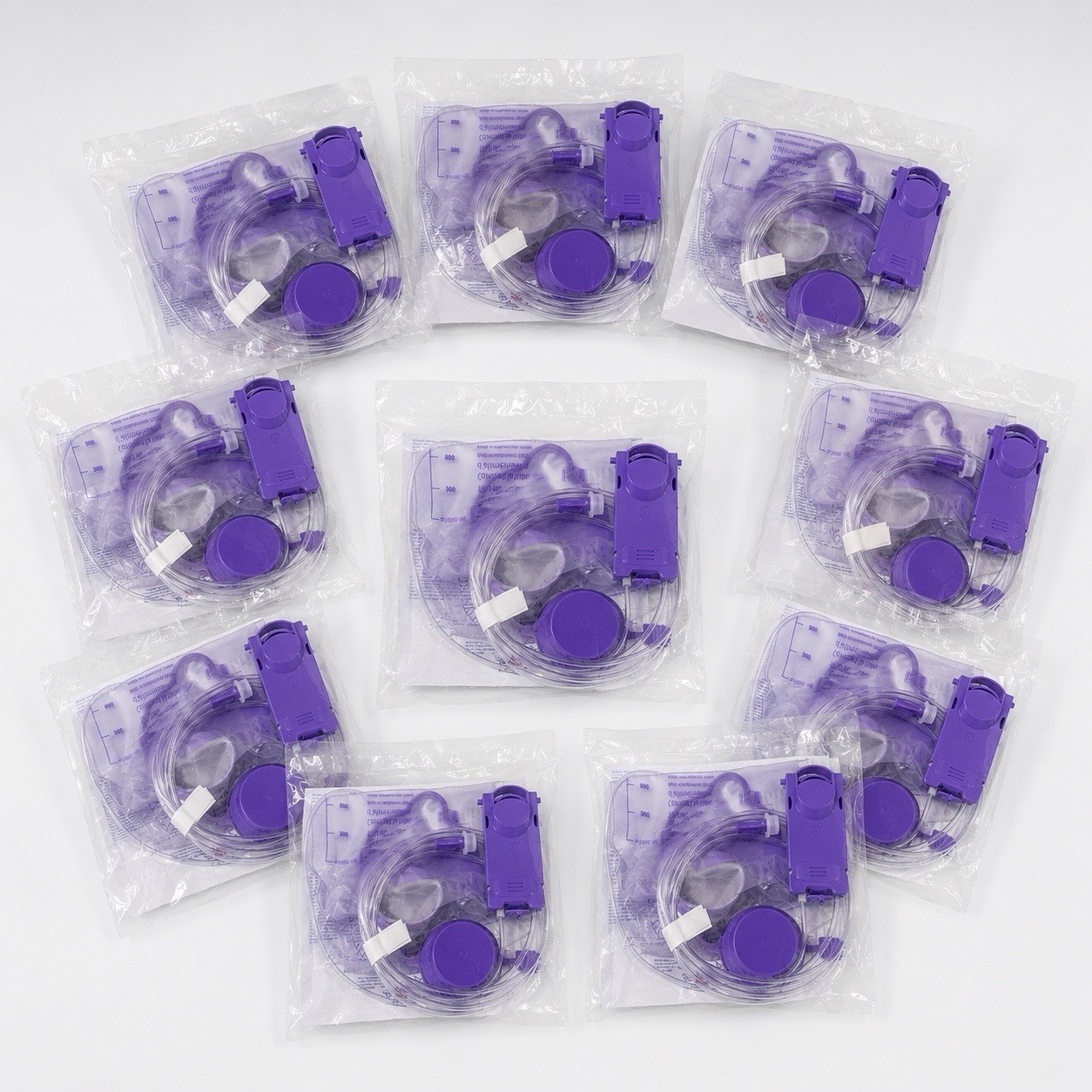 1000ml Feeding Set Enteral Pump Bag 77100FD Sterile 10 Count Hospital Nutrition