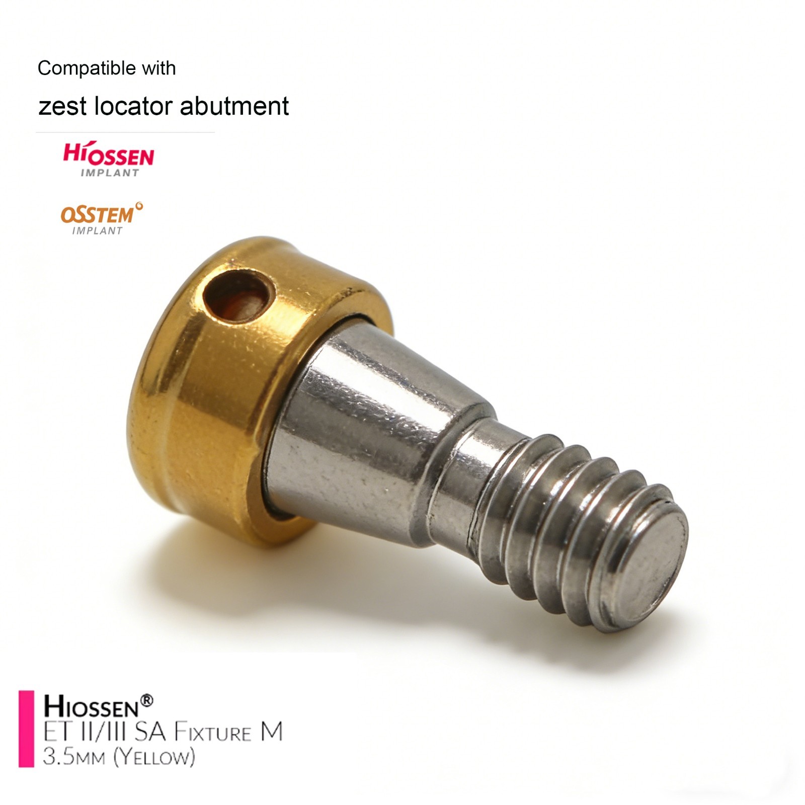 US Dental Ti Overdenture Abutment Anchor Fits Hiossen ET & Zest Locator System