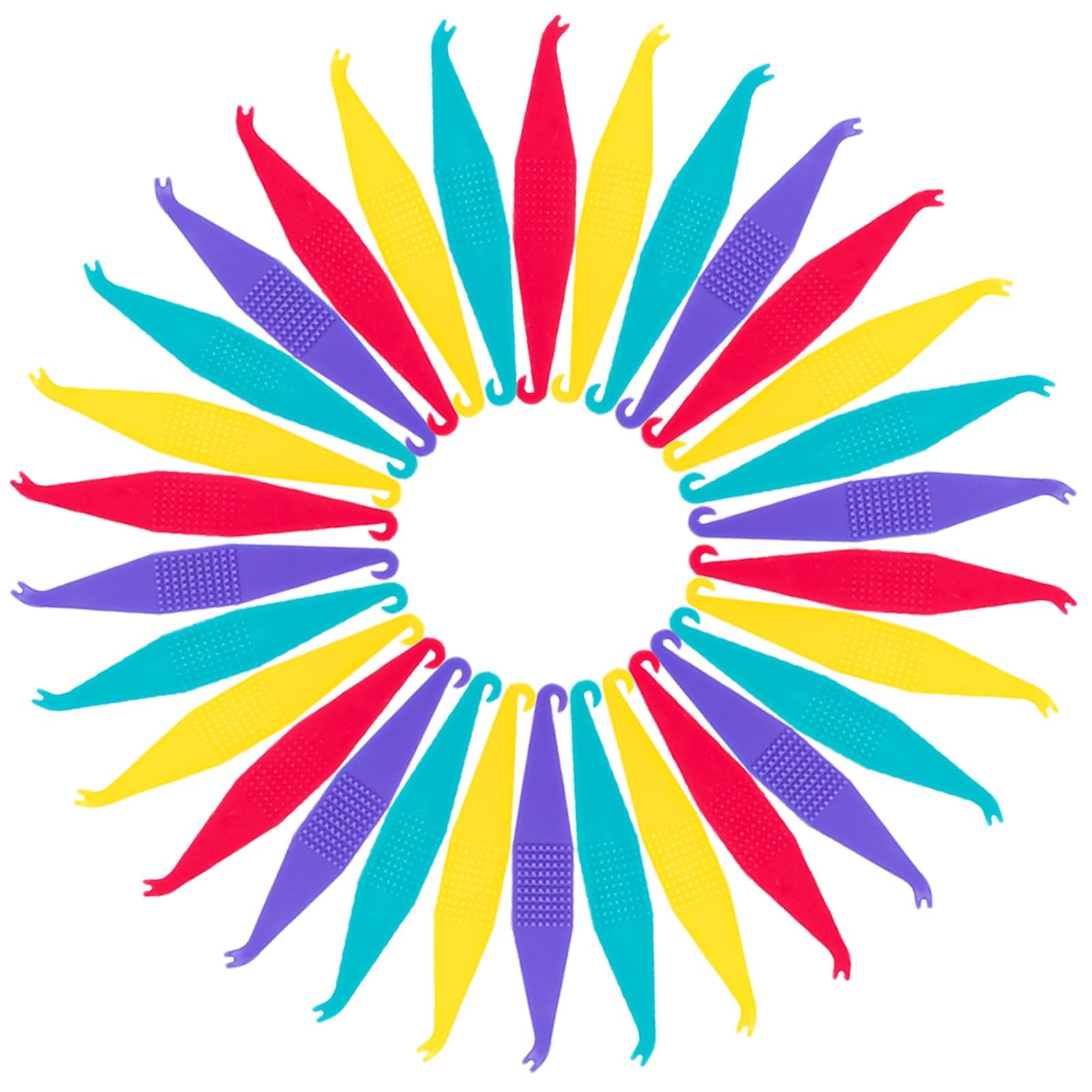 30 Pcs Multicolored Dental Elastic Rubber 30 Count (Pack of 1), Multicolor