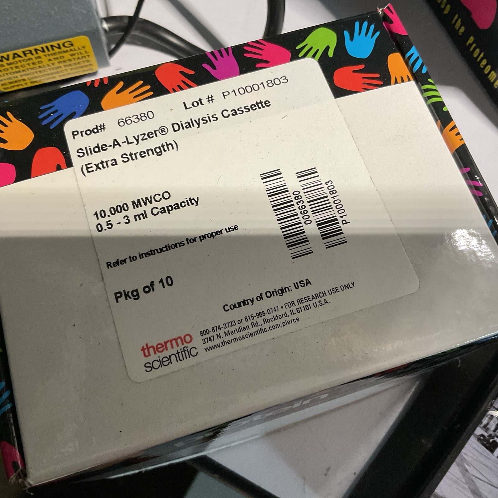 Slide-A-Lyzer Dialysis Cassette (Extra Strength) 10 kD, New .5-3ml