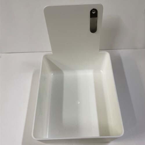 White Dental Lab Pan w/ Stainless Steel Clip 12pk 7″ x 5¾” x 2½” Made in the USA