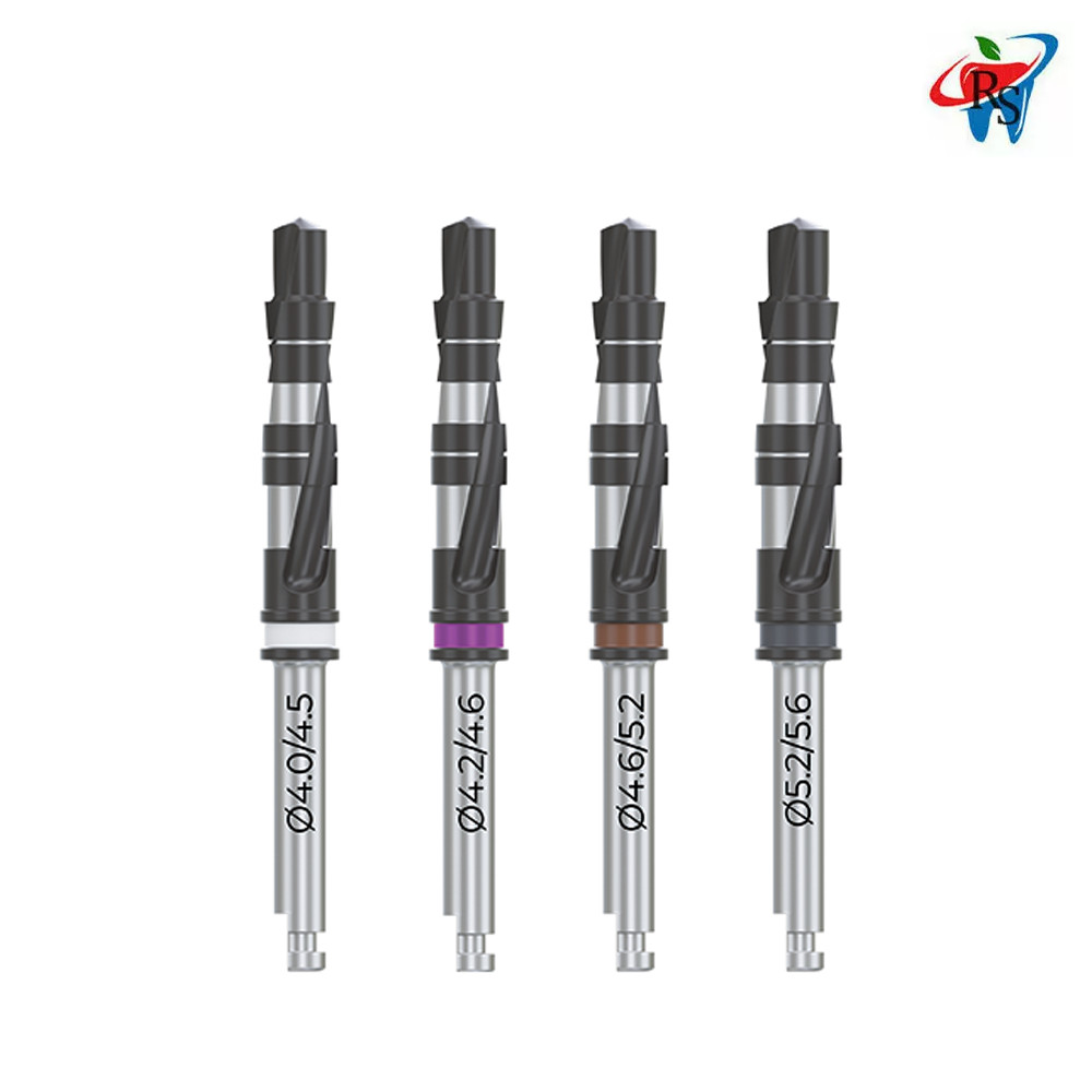 DLC Twist Step Drills Dental L16mm Tool Instrument Carbon Universal Fixture