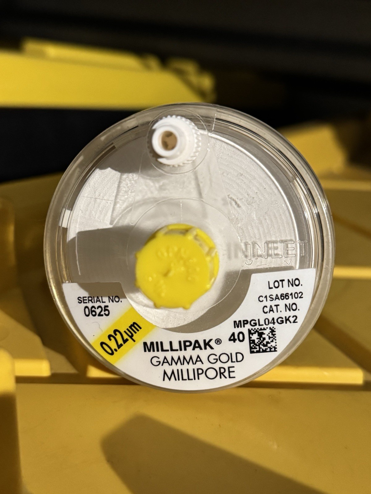 MILLIPORE Durapore 0.22um Millipak 40 Gamma Gold Capsule PVDF 3/4” Flange