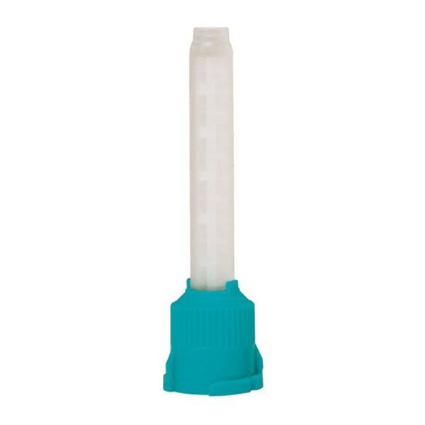 MIXPAC T-Mixer Mixing Tips, 50 mm, 1:1 Ratio, Green, 48/Bag