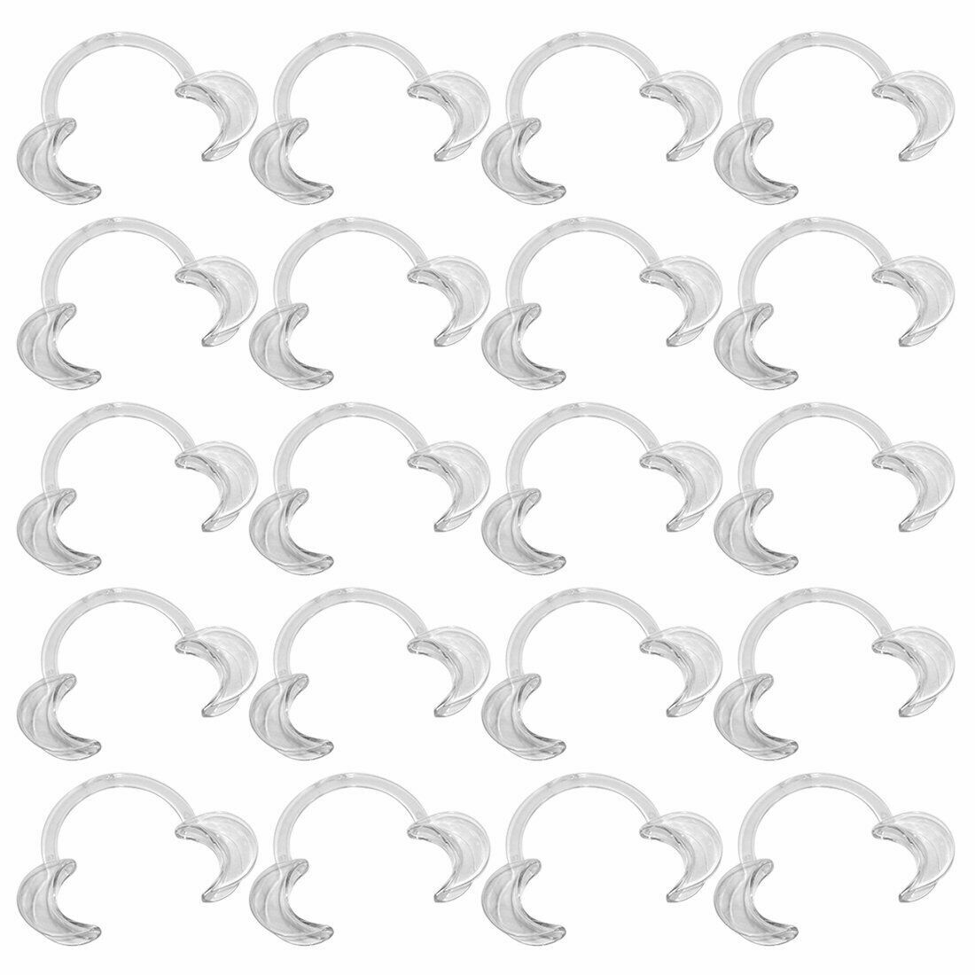 20Pcs C-Shape Mouth Opener Dental Teeth Whitening Lip Cheek Retractor Fun Game