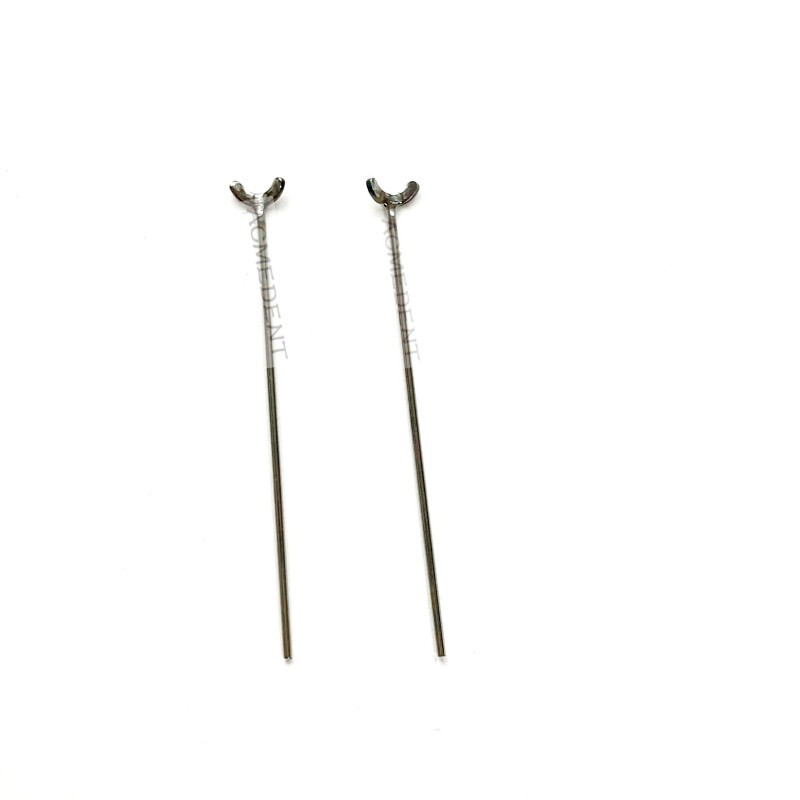 50Pcs Dental Ball Retainer J Clasp Oblique Clasps 0.8mm Y-Type Ortho Scheu Style