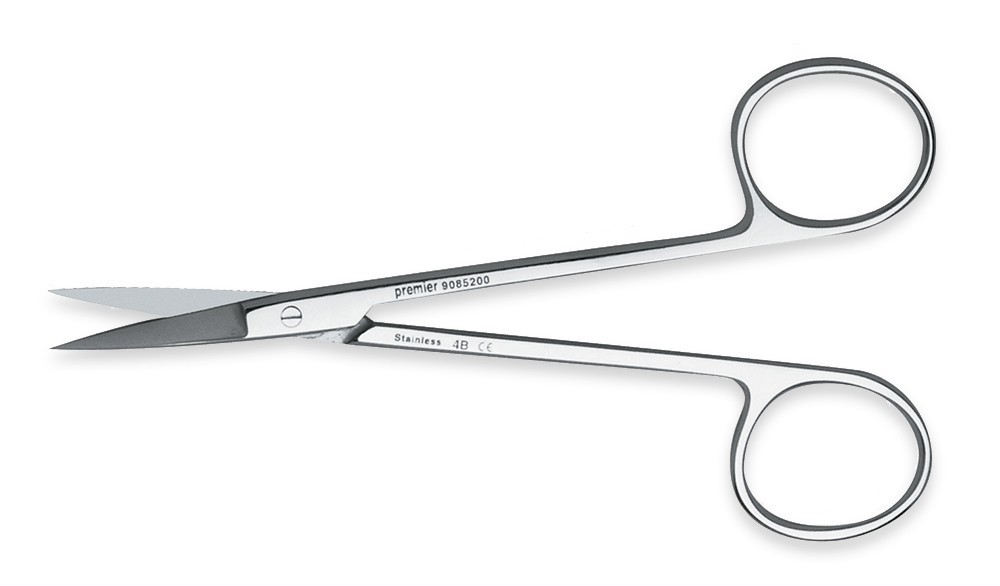 Premier Dental Surgical Delicate Iris Tissue Scissors Straight/Curved 4 1/2”